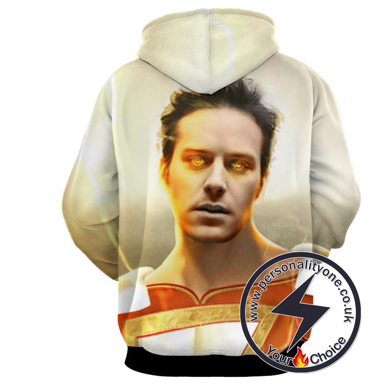 Shazam Face - Shazam 3D - Shazam Hoodies